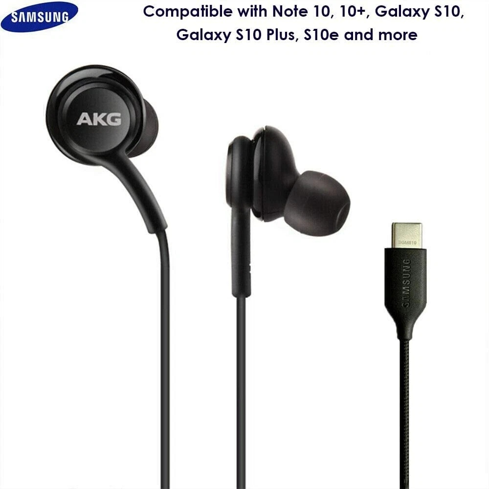 Samsung Galaxy Note 10 AKG USB-C Headphones Wired Type C Earbuds Note10  Plus