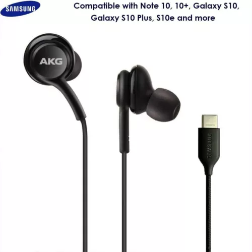 For Samsung Galaxy S20 S21 S22 S23 S24 Ultra Note20 AKG Earphones Type C Plug - Picture 3 of 14