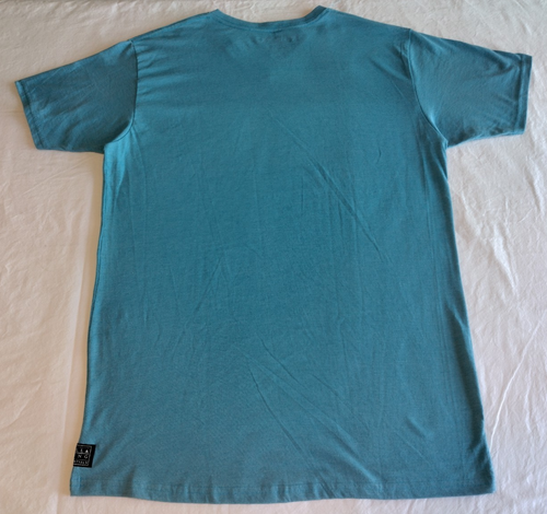 Billabong Essentials Short Sleeve Sky Blue V-Neck T-Shirt Recycler Series XL - Picture 11 of 11