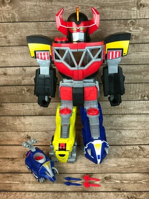 imaginext power rangers blue ranger and triceratops