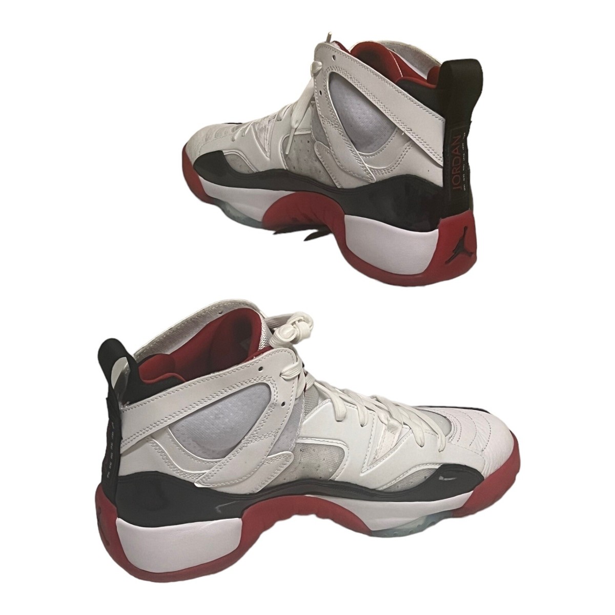 Nike Air Jordan Jumpman Two Trey Shoes Bred White Black Red