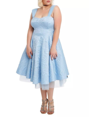 GORGEOUS Torrid x Disney Cinderella Blue Corset A Line Midi Dress Plus Size  18 | eBay