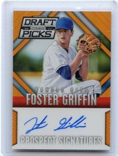 2014 PANINI PRIZM DP #28 FOSTER GRIFFIN AUTOGRAPH ORANGE REFRACTOR RC SP #20/60