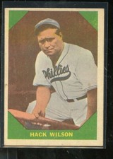 1960 FLEER #48 HACK WILSON BASEBALL GREATS EX E012370