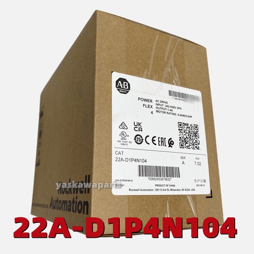New Factory Sealed Allen-Bradley 22A-D1P4N104 PowerFlex4 AC Drive AB 22AD1P4N104 - Picture 2 of 4