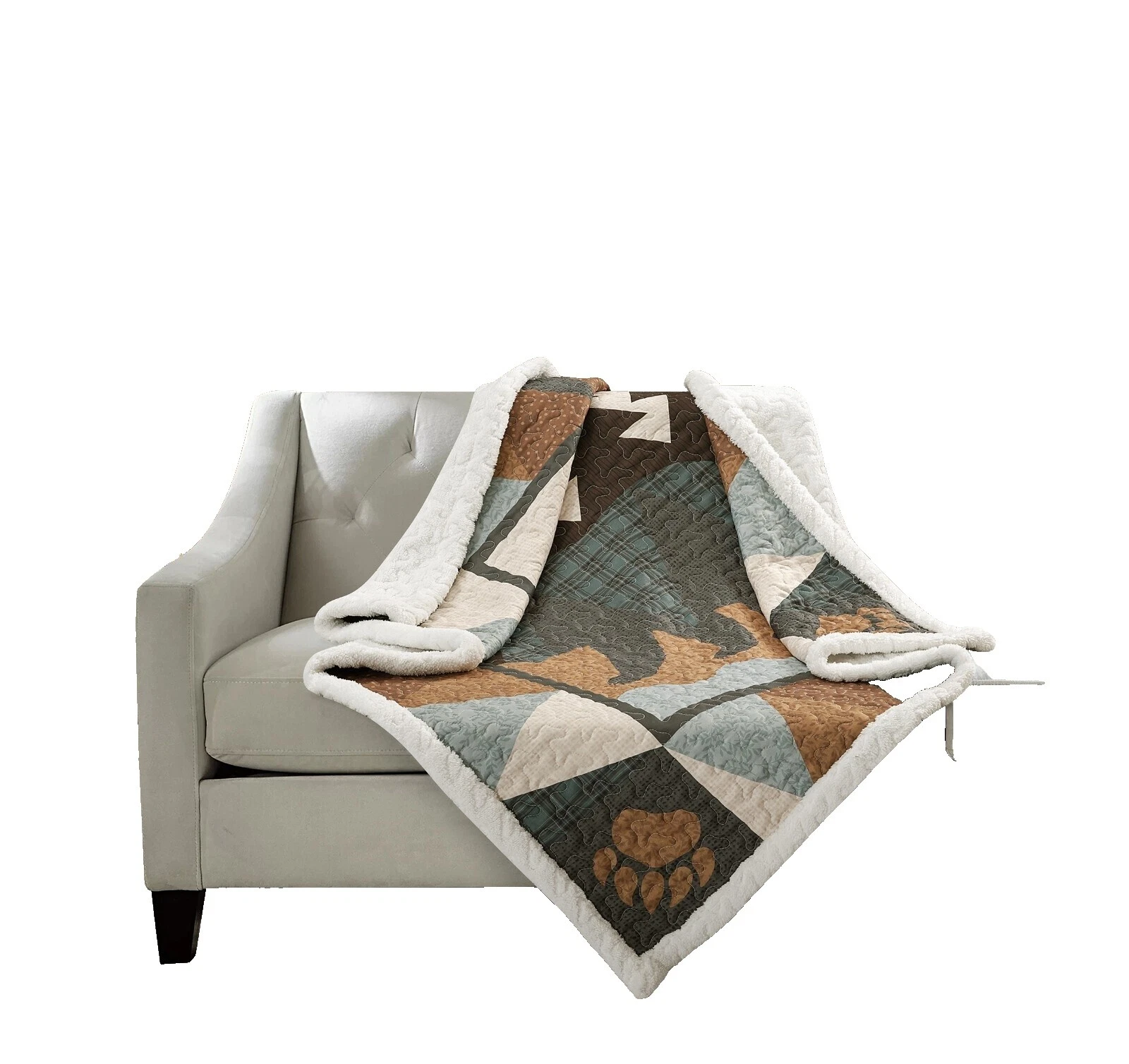 Cobijas y Mantas Multicolor Patchwork