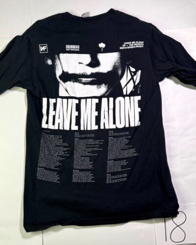 NF Music Rap LS Men Small Black Graphic Print NF Merch Leave Me Alone Crew Neck - Picture 2 of 6
