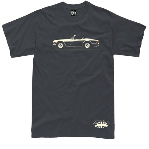 Triumph Tr6 T-Shirt Pi klassisch britisches Roadster Auto - Bild 4 von 12
