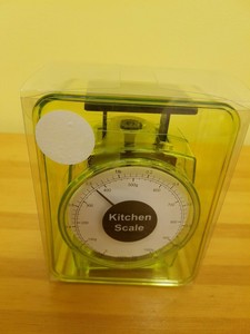 New Mini Asda Kitchen Scales Lime Green 12cm X 9cm X 6cm