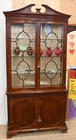 Chippendale Cabinet Mahogany Bookcase 1880