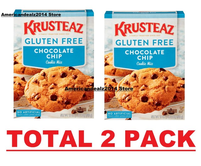 Krusteaz Gluten Free Chocolate Chip Cookie Mix 18 oz. Box, TOTAL 2 PACK