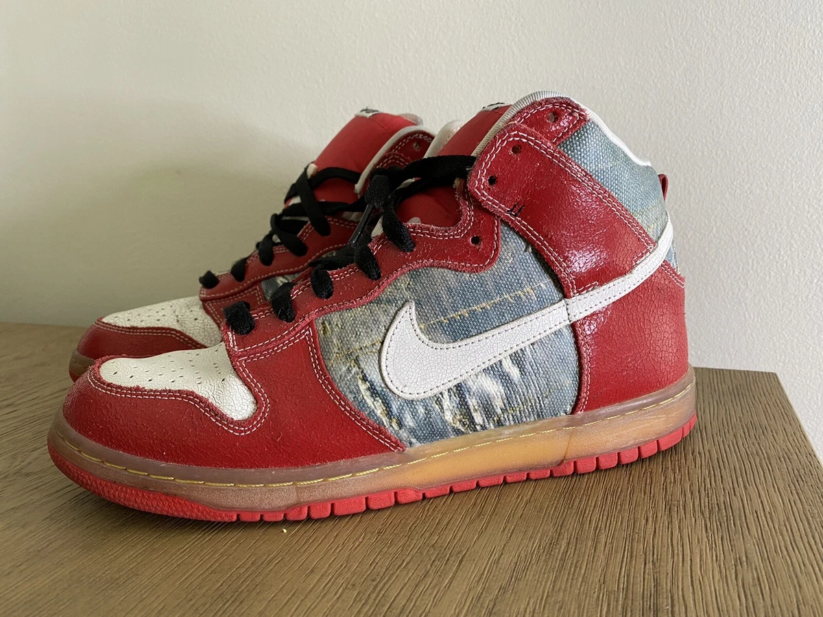 Nike SB Dunk High Premium Shoe Goo Size 11 313171 012 low air jordan Worn