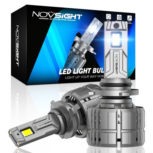 NOVSIGHT 9005 9006 H13 H4 H7 H11 LED Headlight Bulbs High/Low Beam 60000LM White - Picture 13 of 31