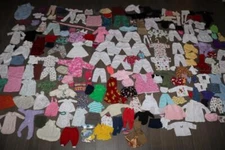 HUGE LOT 209 PIECE LARGE DOLL CLOTHING LOT SHIRTS DRESSES OUTFITS PANTS SKIRTS
