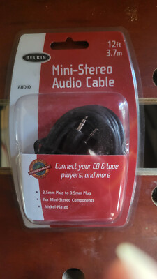 Belkin 12ft mini Stereo audio cable