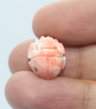 UNIQUE HANDMADE PHARAONIC ANCIENT EGYPTIAN Scarab Agate Pharoh Statue (BA)