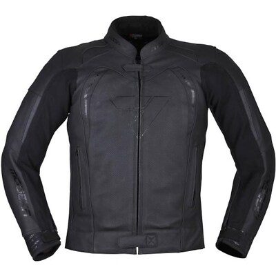 Modeka Men's Leather Jacket Minos - Leather Motorcycle Jacket with Protectors
