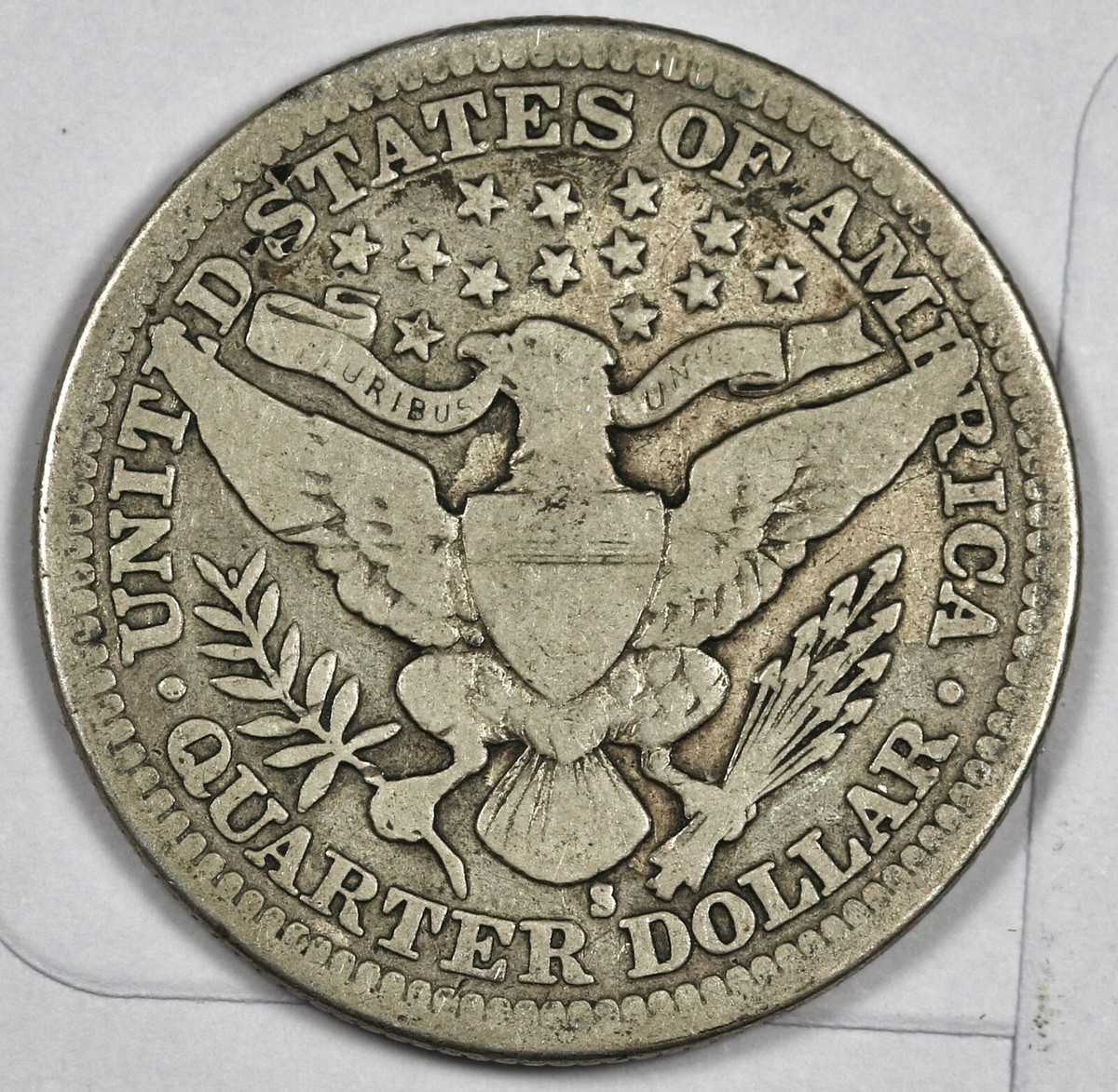 希少1915-S Barber Quarter Dollar 銀貨 1915-s Barber Quarter. 