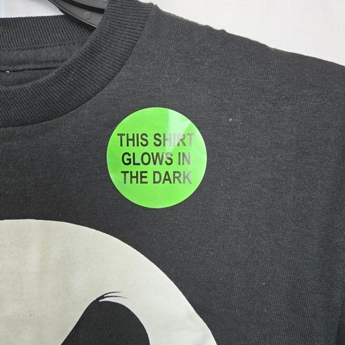 Nightmare Before Christmas Boys Black Jack Skellington Glow in Dark Tee L New - Picture 4 of 7