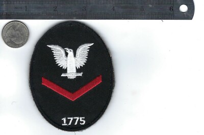 U.S. NAVY THIRD CLASS PETTY OFFICER PO3 E-4 PATCH  USN 5 1/4 x 3 5/8