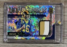 2019 Panini Unparalleled #UN-JG Jared Goff Undeniable Impact Patch #/75