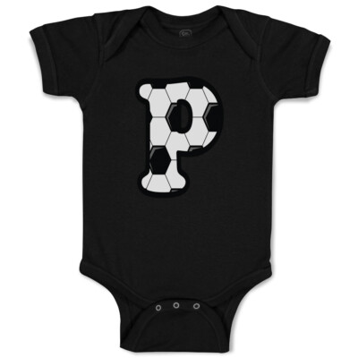 Baby Bodysuit Baby Bodysuit Soccer P Letter Alphabet Boy & Girl Baby Clothes