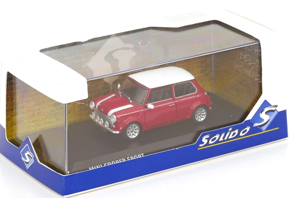 1/43 Mini Cooper Sport 1997 (Red with White) Diecast Model by