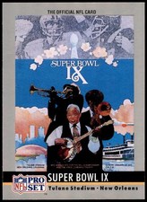 Super Bowl IX #9 1990 Pro Set Super Bowl Collectibles