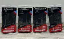 Pro-tech-u Premium Black Face Masks 4-5 Packs-Fast Ship