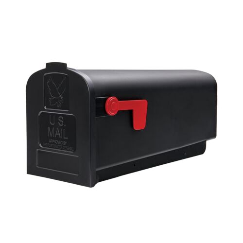 Boîte aux lettres Parsons de capacité moyenne, montage en plastique, noire - Photo 1 sur 9