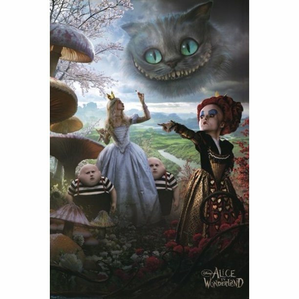 2010 DISNEY ALICE IN WONDERLAND TRIPTYCH POSTER #3 TRENDS 6394