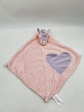 Angel Dear Unicorn Pink Purple Heart Lovey Security Blanket Plush Soft Baby Toy