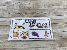 Lady Bug - Themed Learning Centers - Laminated - Same Sound With Pictures