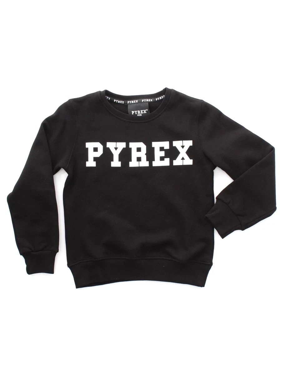 FELPA GIROCOLLO PYREX BABY NERO BAMBINA COTONE LEGGERO