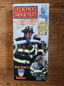 FIRE ZONE OFFICAL 9/11 COMMEMORATIVE TO THE NYFD DOLL W/FULL GEAR NEW