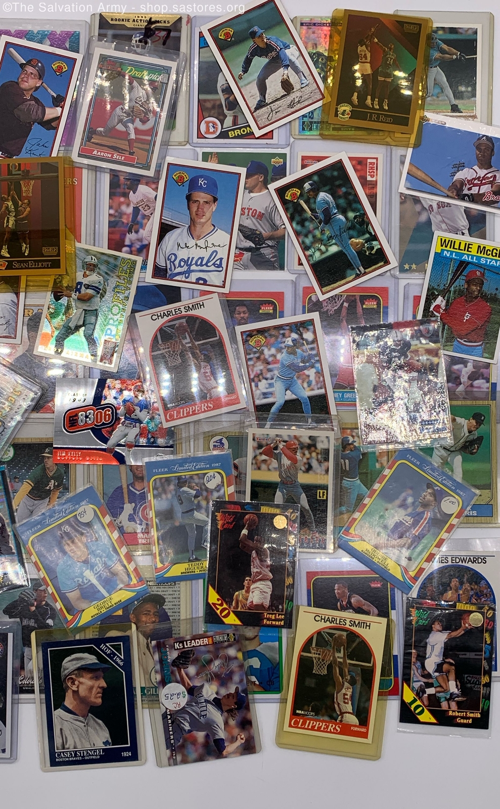 14.4 LBS Boxes Assorted Lot of Bulk Sports Cards; Fleer, Don Russ and