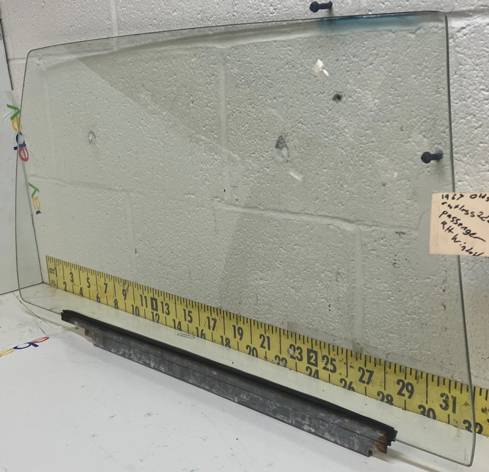 Oldsmobile Cutlass 1967 ventana derecha pasajero GM usado OEM 2 puertas (DG207) Foto 2 de 4