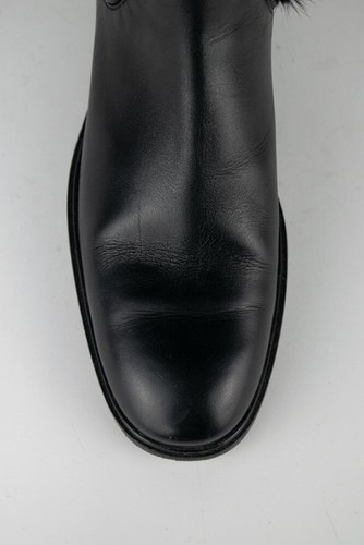Salvatore Ferragamo Black Mink Fur Chelsea Boots Size 36 - Picture 9 of 9
