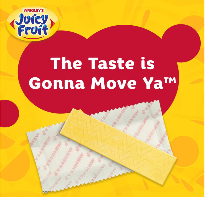 NEW!!!JUICY FRUIT Original Bubble Gum Chewing Gum, 5 Stick (Pack of 40)(BB06/25)