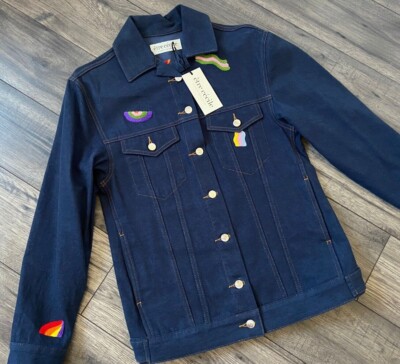 Etre Cecile Gewellt Formen Übergröße Jeansjacke Größe S-M Einzelhandel BNWT