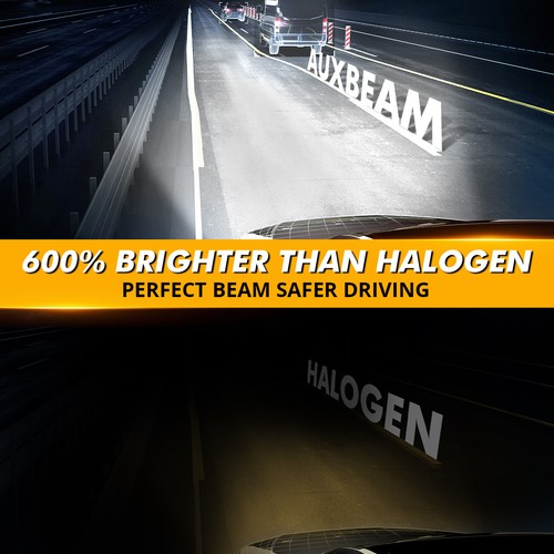 AUXBEAM Canbus 9005 H11 H11 LED Headlight Bulbs 6500K For Nissan Rogue 2008-2013 - Picture 4 of 17