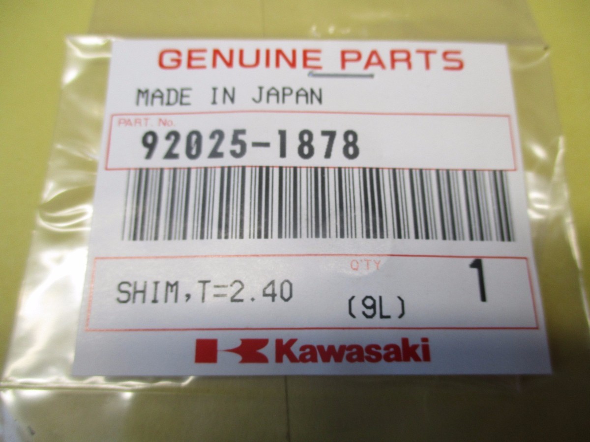 KAWASAKI NOS/OEM VALVE SHIM 2.40 mm 1995-2018 VN800 KX KSF KLX 450
