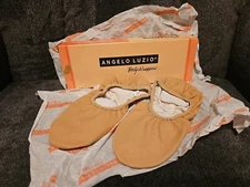 Angelo Luzio Body Wrappers Billy Jazz 402A Tan Canvas Split Sole 6.5 New