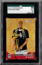 2016 Panini Instant Kevon Looney SGC 98 Limited Print Run Holding Trophy