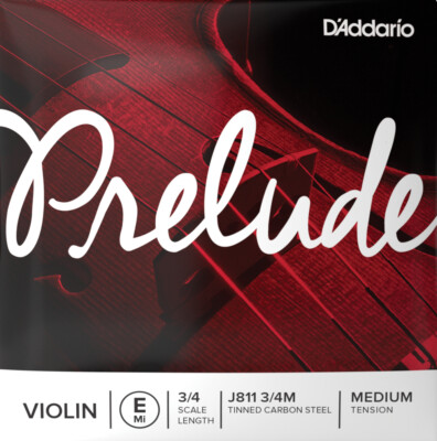 D'Addario J811 3/4M Prelude - e1 - medium - Einzelsaite e1 für 3/4-Violine