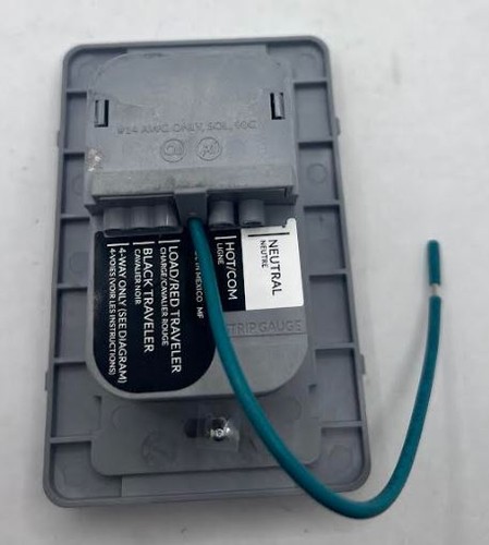 Deako DS-BS1X-WHNL-UCQ 1-Gang Quick Wire Backplate w/ 1Pole Simple Rocker Switch - Picture 2 of 2
