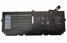 New 52Wh 7.6V Battery for Dell XPS 13 9310 9300 9380 2020 H76MV Y758W 0KR174