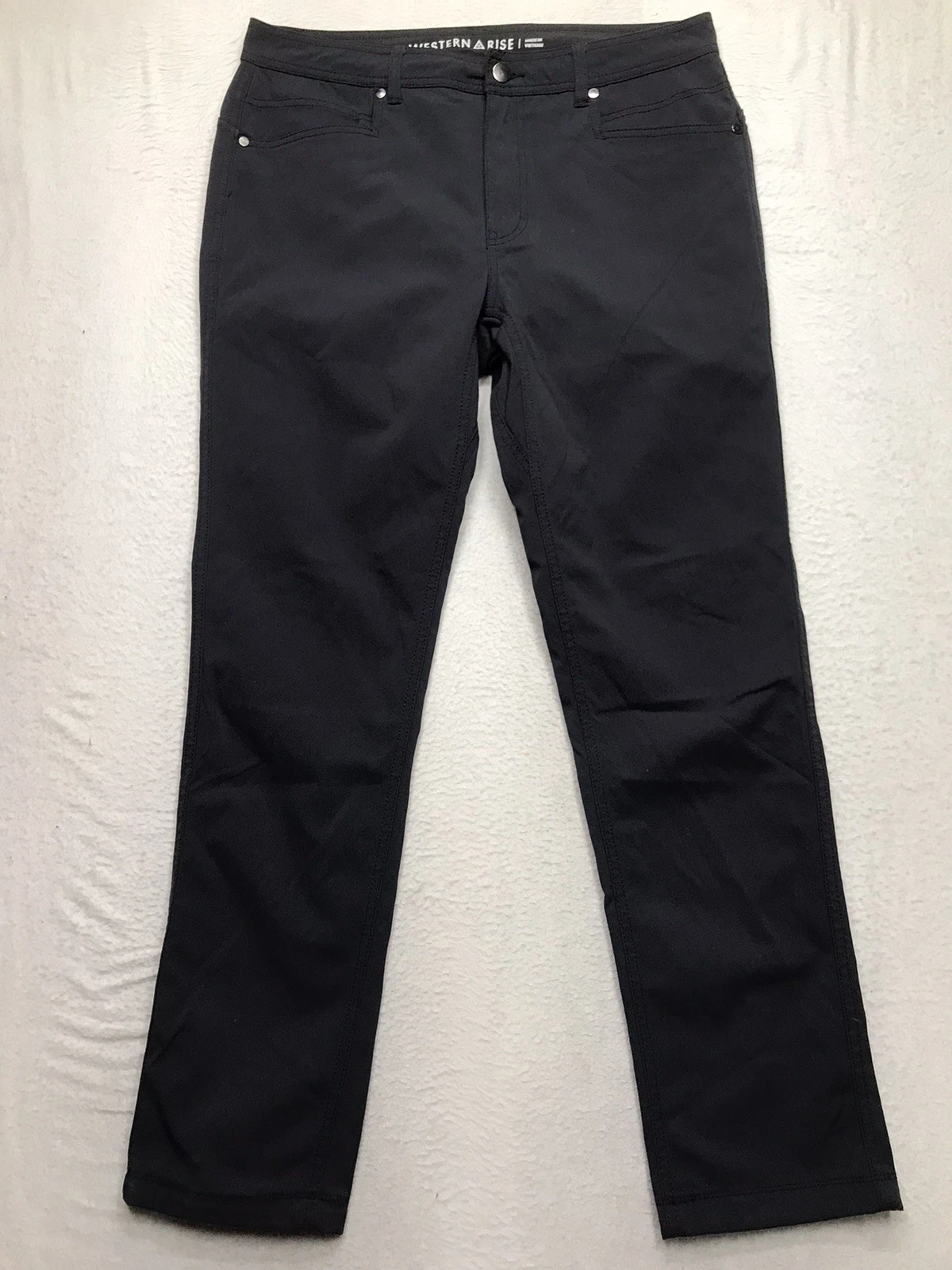 WESTERN RISE Evolution Pants Men 33x32 Black Hiking Nylon Performance Stretch