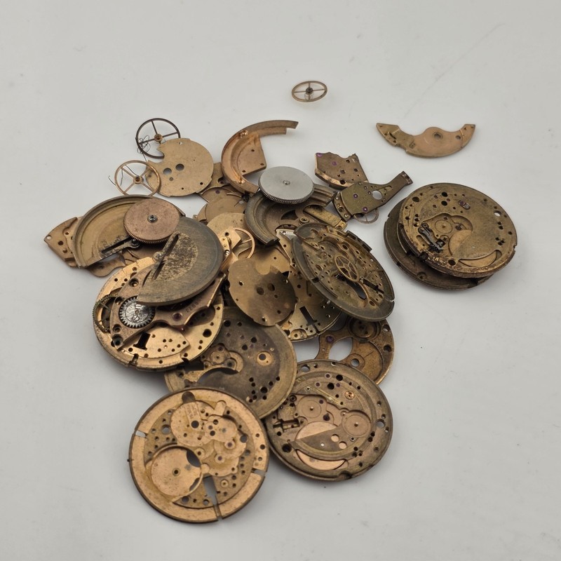 Vintage OMEGA Watch Movement Plates Parts Lot  Automatic Mechanical Swiss 2