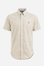 Polo Ralph Lauren Blake Shirt Mens XL Beige Short Sleeve Button Down Pony...